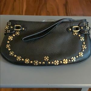 Cole Hahn black wristlet